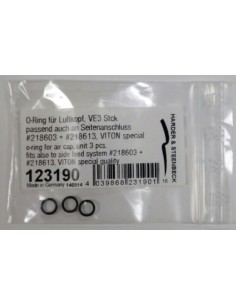 Harder & Steenbeck - 123190 - O-ring for air cap, unit 3 pcs.  - Hobby Sector