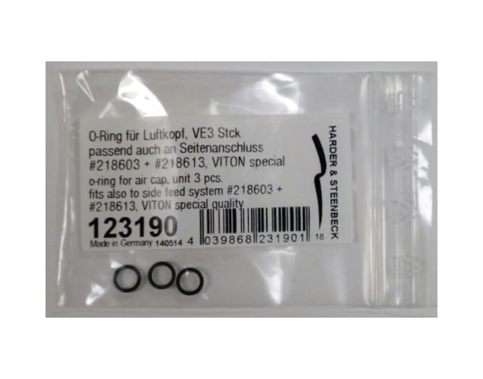Harder & Steenbeck - 123190 - O-RING FOR AIR CAP 3 PCS.  - Hobby Sector