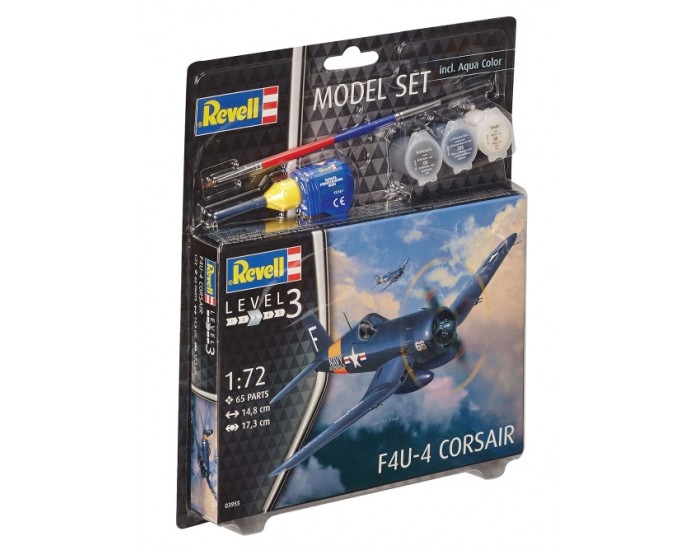 Revell - 63955 - F4U-4 Corsair Model Set  - Hobby Sector