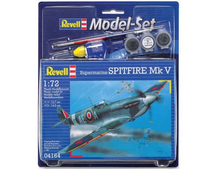 Revell - 64164 - Supermarine Spitfire MK V Model Set  - Hobby Sector