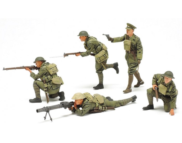 Tamiya - 35339 - Military Miniatures WWI British Infantry Set  - Hobby Sector