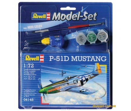 Revell - 64148 - P-51D Mustang Model Set  - Hobby Sector