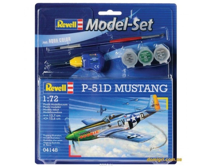 Revell - 64148 - P-51D Mustang Model Set  - Hobby Sector