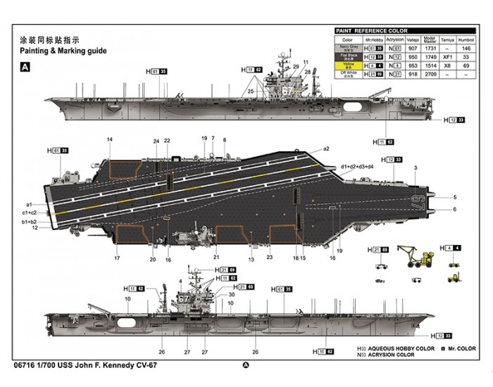 Trumpeter - 06716 - USS John F. Kennedy CV-67  - Hobby Sector