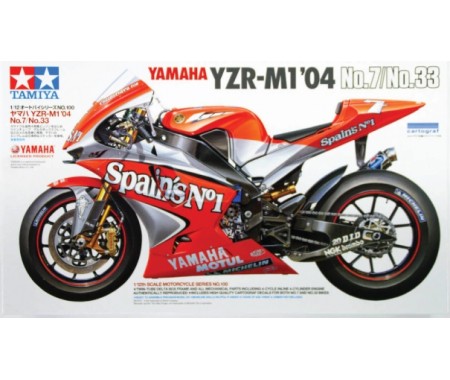 Tamiya - 14100 - Yamaha YZR-M1'04 Nº.7/Nº33  - Hobby Sector