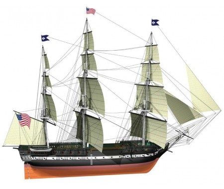 Billing Boats - BB508 - USS Constitution - ON DEMAND  - Hobby Sector
