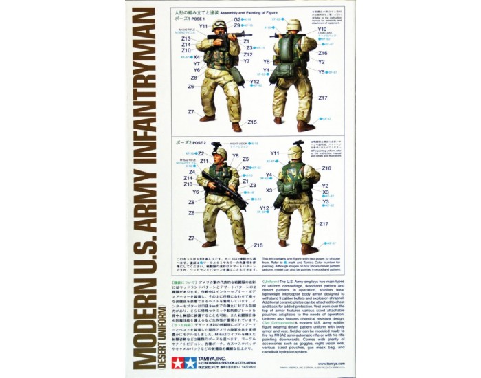 Tamiya - 36308 - Modern U.S.Army Infantryman (Desert Uniform)  - Hobby Sector