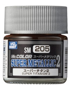 MrHobby (Gunze) - SM205 - SM205 Super Titanium 2 - 10ml Super Metallic 2 Lacquer Paint  - Hobby Sector