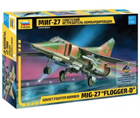Zvezda - 7228 - MiG-27 "Flogger-D" Soviet Fighter Bomber  - Hobby Sector