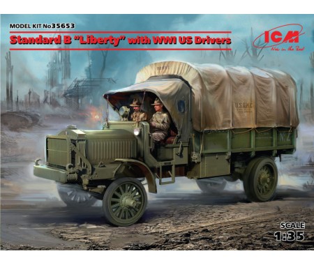 ICM - 35653 - Standard B "Liberty" with WWI US Drivers  - Hobby Sector