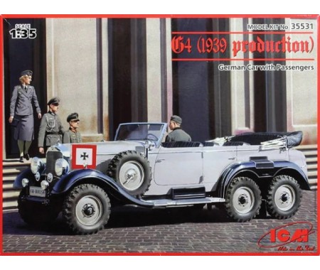 ICM - 35531 - G4 (1939 Production) German Car With Passengers  - Hobby Sector