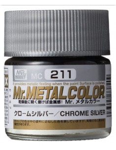 MrHobby (Gunze) - MC-211 - Mr. Metal Color Chrome Silver 10ml  - Hobby Sector