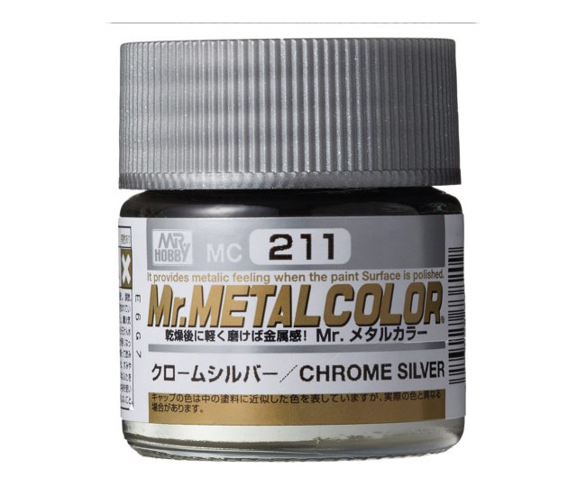 MrHobby (Gunze) - MC-211 - Mr. Metal Color Chrome Silver 10ml  - Hobby Sector
