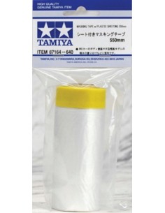 Tamiya - 87164 - Masking Tape with Plastic Sheeting 550mm  - Hobby Sector