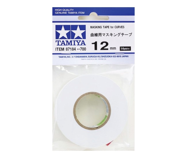 Tamiya - 87184 - Masking Tape for Curves 12 mm  - Hobby Sector