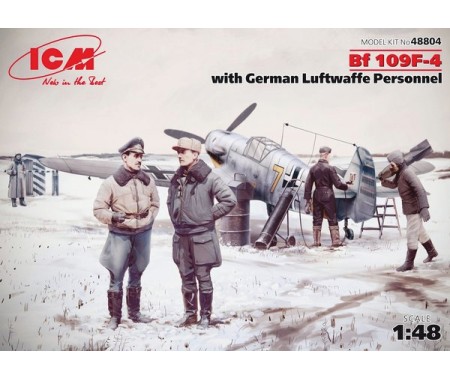 ICM - 48804 - BF 109F-4 with German Luftwaffe Personnel  - Hobby Sector