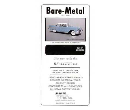 Bare-Metal Foil - BMF00007 - Black Chrome Foil  - Hobby Sector