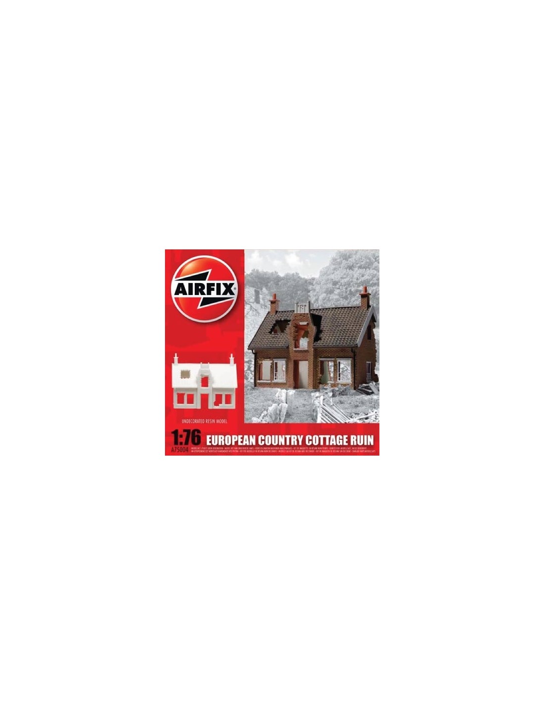 AIRFIX European Country Cottage Ruin Country House Ruins Resin 1:76 Item A75004 