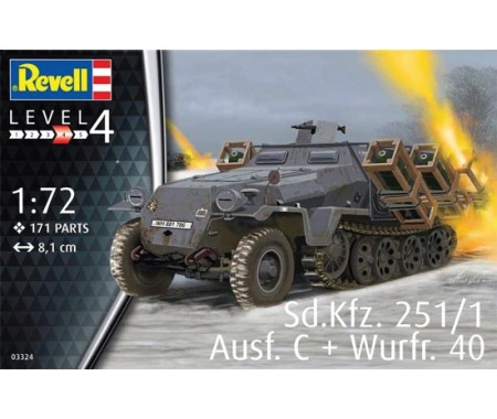 Revell - 03324 - Sd,Kfz 251/1 Ausf. C+ Wurfr. 40  - Hobby Sector