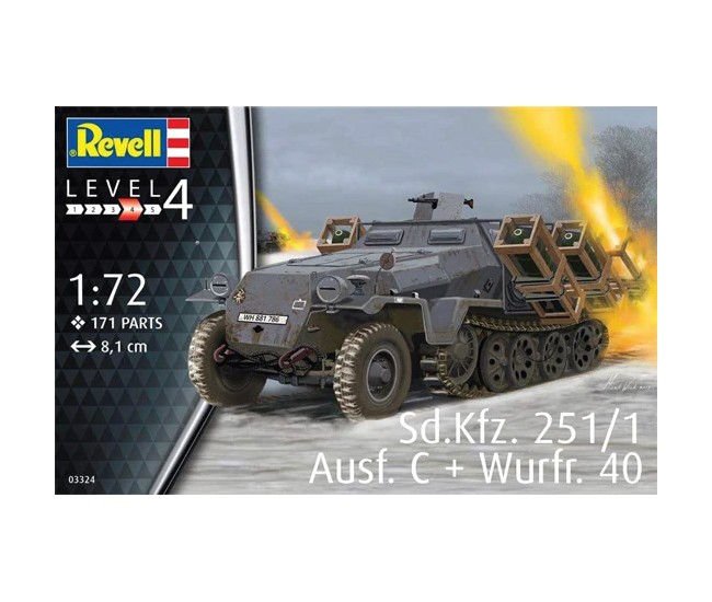 Revell - 03324 - Sd,Kfz 251/1 Ausf. C+ Wurfr. 40  - Hobby Sector