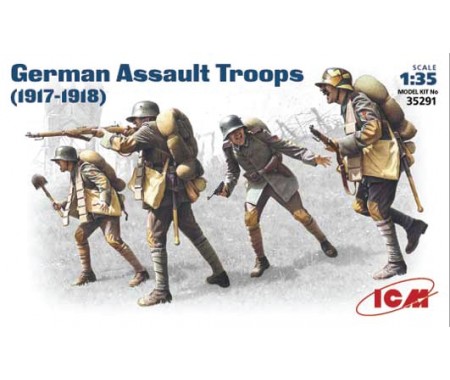 ICM - ICM 35291 - German Assault Troops (1917-1918)  - Hobby Sector