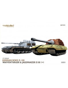 Modelcollect - UA72332 - German WWII E-100 Waffentrager & Jagdpanzer E100 1+1  - Hobby Sector