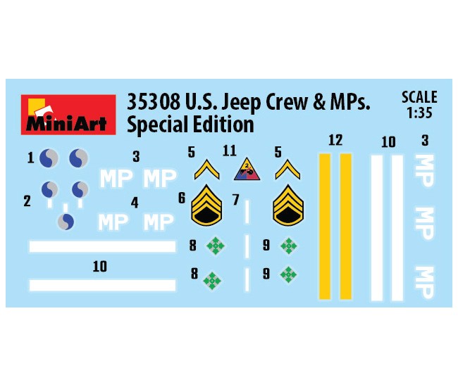 MiniArt - 35308 - U.S. Jeep Crew & MPs  - Hobby Sector