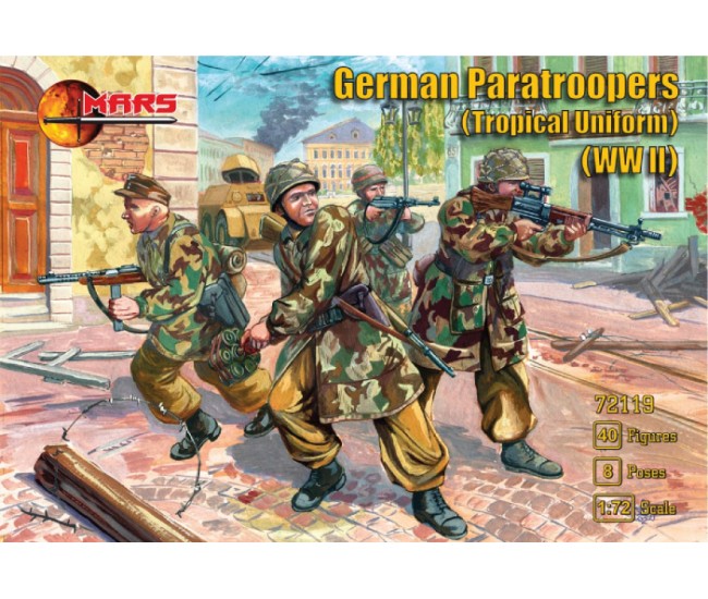 Mars Figures - 72119 - German Paratroopers ( Tropical Uniform) WWII  - Hobby Sector
