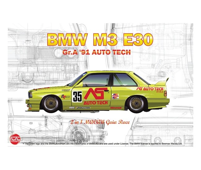 Nunu - PN24014 - BMW M3 E30 Gr.A 91 Auto Tech  - Hobby Sector