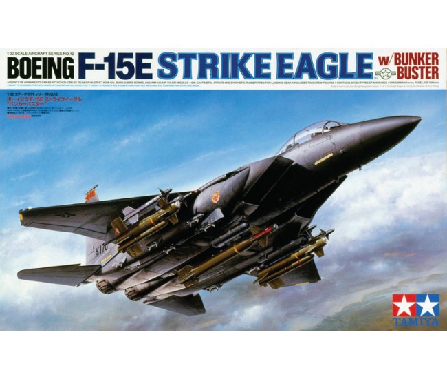 Tamiya - 60312 - Boeing F-15E Strike Eagle with bunker buster  - Hobby Sector