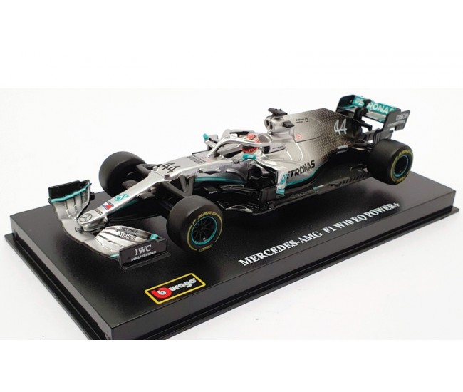 Bburago - 38049 - Mercedes-AMG F1 W10 EQ Lewis Hamilton F1 World Champion 2019  - Hobby Sector