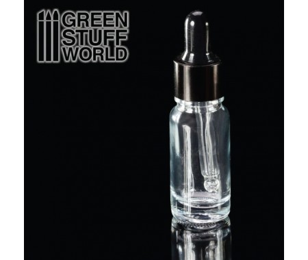 Green Stuff World - GSW9760 - Glass Bottle With Pipette  - Hobby Sector