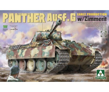 Takom - 2134 - Panther Ausf.G Early Production with Zimmerit  - Hobby Sector