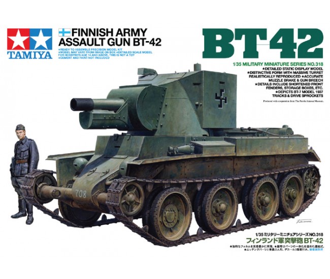 Tamiya - 35318 - BT42 Finnish Army Assault Gun BT-42  - Hobby Sector