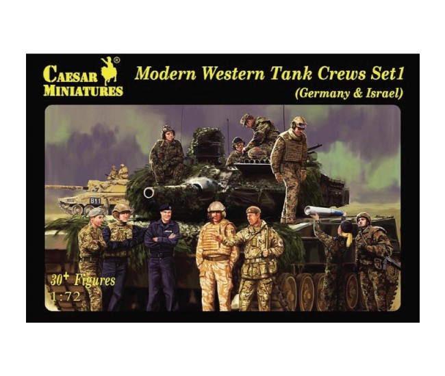 Caesar Miniatures - H102 - Modern Western Tank Crews Set 1 Germany & Israel  - Hobby Sector