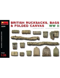 MiniArt - 35599 - British Rucksacks, Bags & Folded Canvas WWII  - Hobby Sector