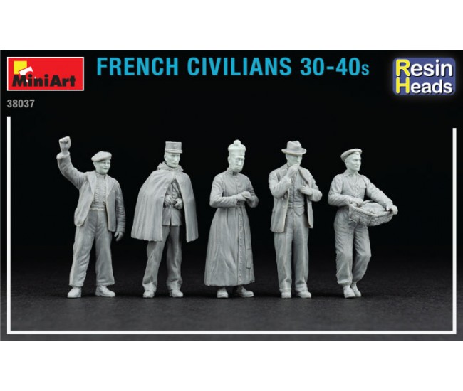 MiniArt - 38037 - French Civilians 30-40s  - Hobby Sector