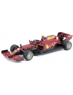 Bburago - 36823LM - Ferrari F1 FS1000 1000th Race Charles Leclerc Tuscan GP 2020  - Hobby Sector