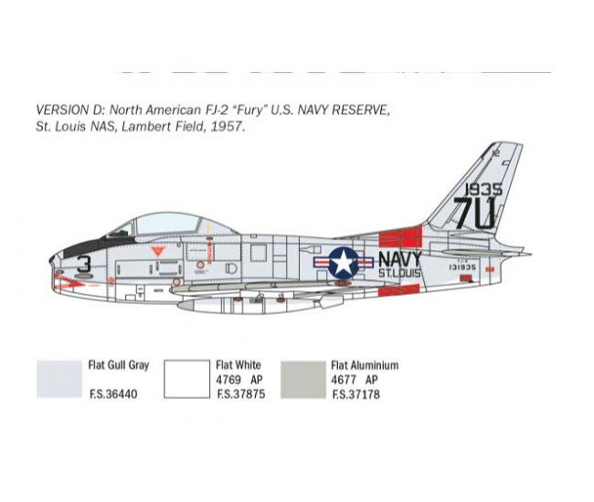 Italeri - 2811 - North American FJ-2 / 3 Fury  - Hobby Sector