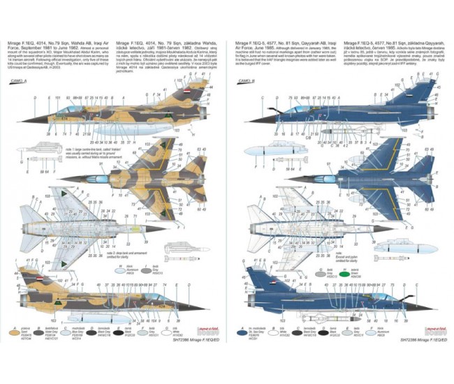 Special Hobby - SH72386 - Mirage F.1 EQ/ED  - Hobby Sector
