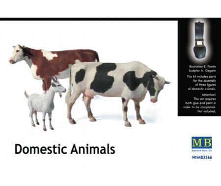 Master Box - MB3566 - Domestic Animals  - Hobby Sector