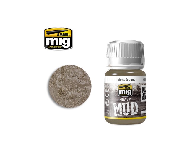 AMMO MIG - A.MIG-1703 - Heavy Mud - Moist Ground  - Hobby Sector