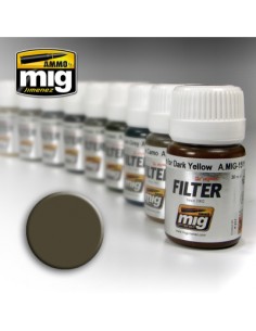 MIG - A.MIG-1502 - Filter - Dark Grey For White  - Hobby Sector