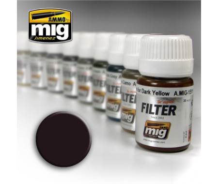 AMMO MIG - A.MIG-1506 - Filter - Brown For Dark Green  - Hobby Sector