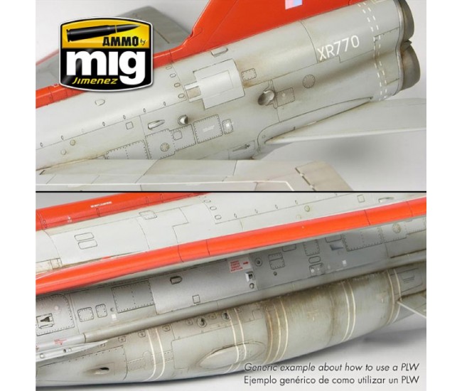 AMMO MIG - A.MIG-1600 - Panel Line Wash - Light Grey  - Hobby Sector