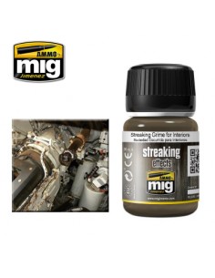 AMMO MIG - A.MIG-1200 - Streaking Effects - Streaking Grime for Interiors  - Hobby Sector