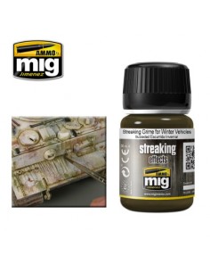 AMMO MIG - A.MIG-1205 - Streaking Effects - Streaking Grime For Winter Vehicles  - Hobby Sector