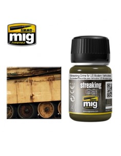 MIG - A.MIG-1207 - Streaking Effects - Streaking Grime For US Modern Vehicles  - Hobby Sector