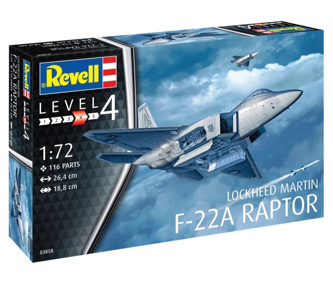 Revell - 03858 - Lockheed Martin F-22A Raptor  - Hobby Sector