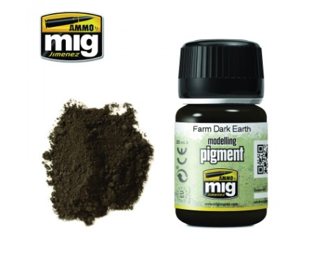 AMMO MIG - A.MIG-3027 - Pigment - Farm Dark Earth  - Hobby Sector